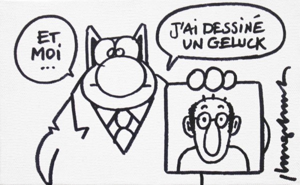 Geluck expose le Chat à la galerie Pallade - Sandrillon in Lyon